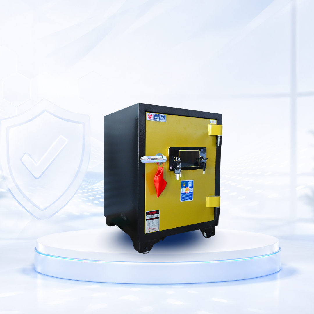 Két sắt Việt Tiệp Mẫu KV61 khóa điện tử cánh bạc Két sắt Việt Tiệp Mẫu KV61 khóa điện tử cánh bạc