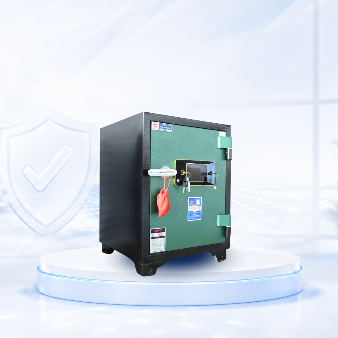 Két sắt Việt Tiệp Mẫu KV61 khóa điện tử cánh bạc Két sắt Việt Tiệp Mẫu KV61 khóa điện tử cánh bạc