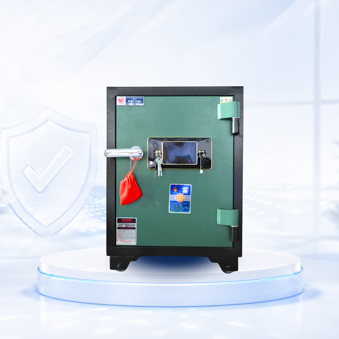 Két sắt Việt Tiệp Mẫu KV61 khóa điện tử cánh bạc Két sắt Việt Tiệp Mẫu KV61 khóa điện tử cánh bạc