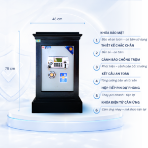 Két sắt Việt Tiệp Mẫu K45 khóa điện tử
