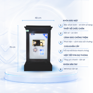 Két Sắt Việt Tiệp Mẫu K45 khóa vân tay