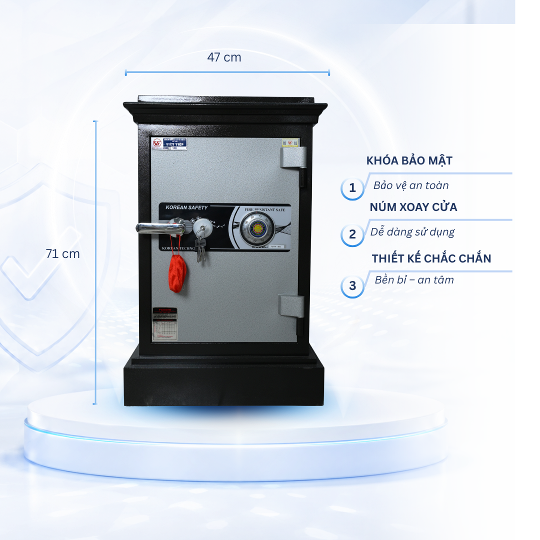 Két Sắt Việt Tiệp Mẫu  K25 Khóa cơ
