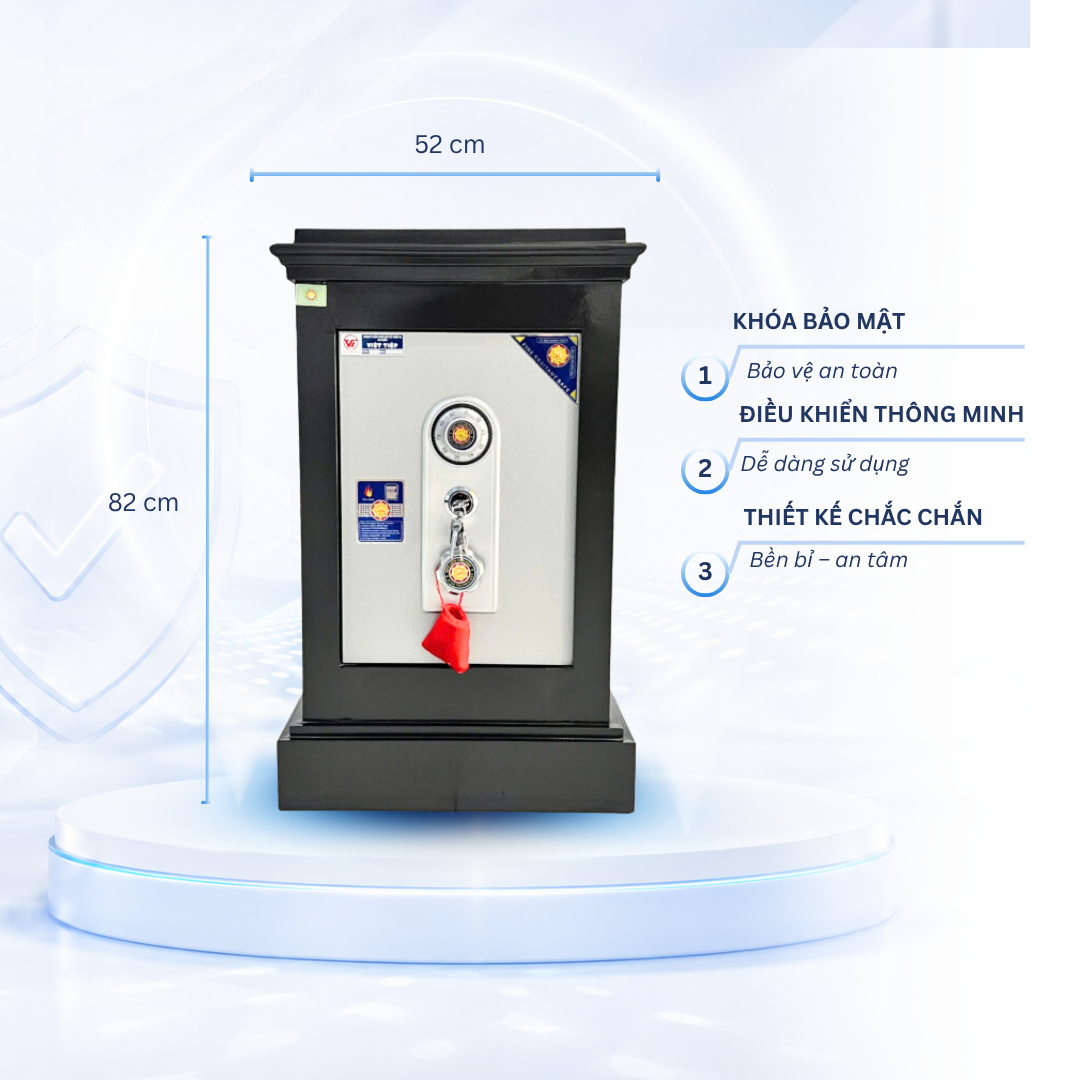 Két sắt Việt Tiệp Mẫu K65 khóa cơ