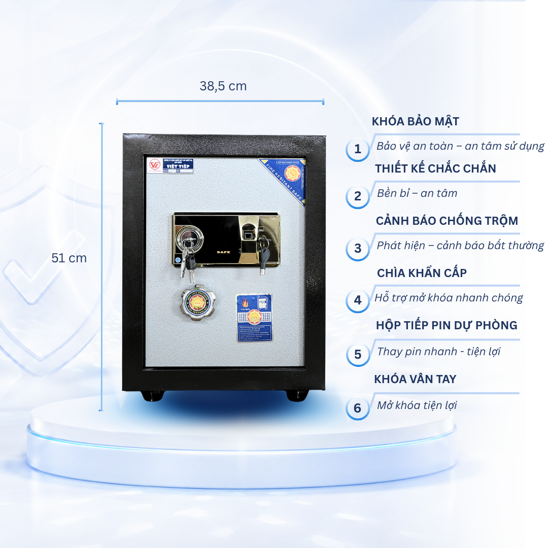 Két Sắt Việt Tiệp K25 vân tay