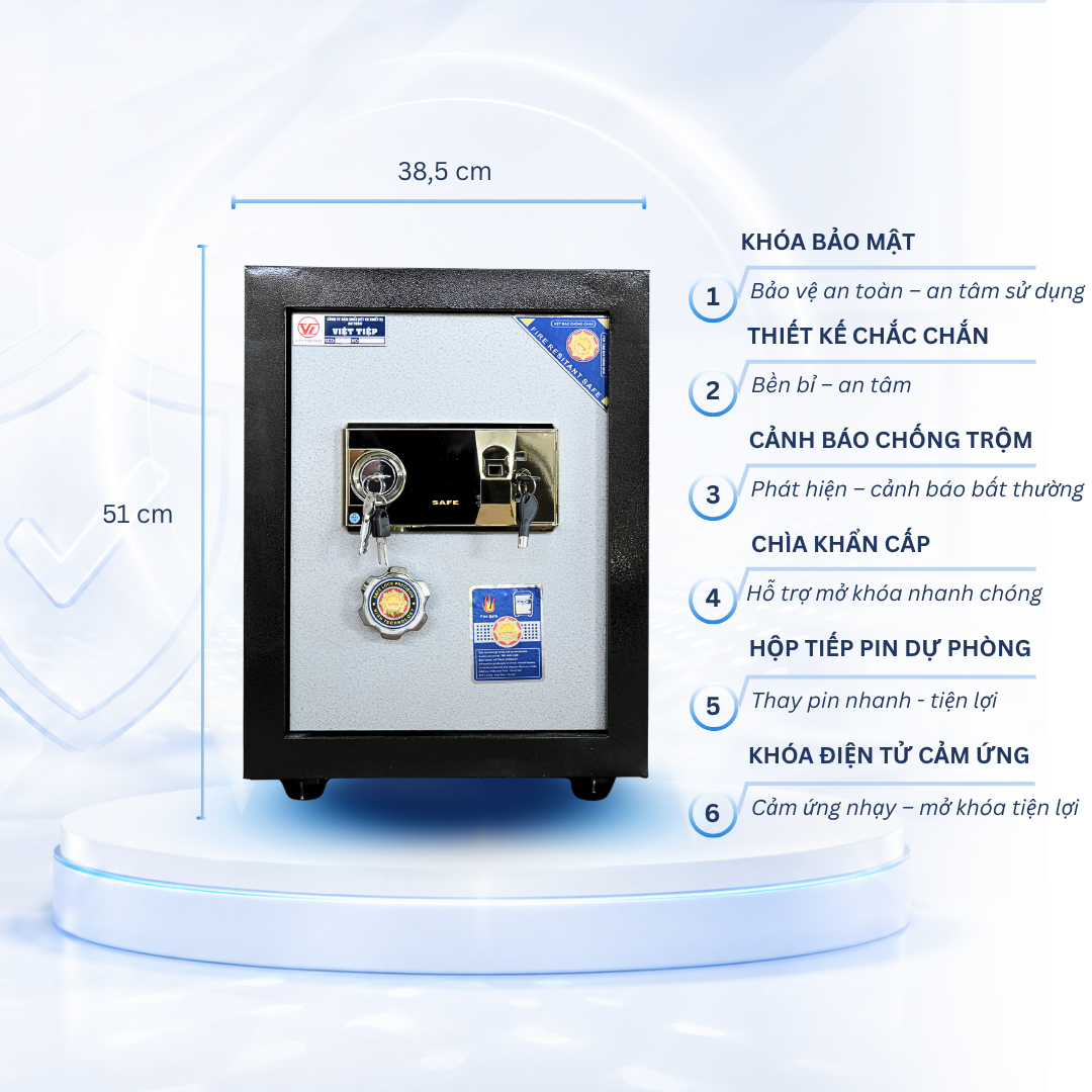Két Sắt Việt Tiệp K25 vân tay
