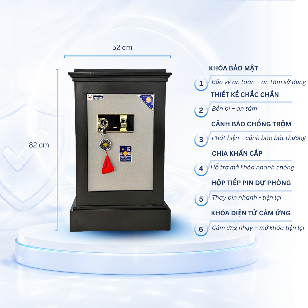 Két Sắt Việt Tiệp K25 vân tay