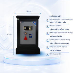Két Sắt Việt Tiệp Mẫu K25 khóa vân tay