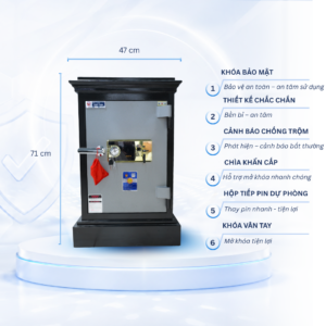 Két Sắt Việt Tiệp Mẫu K25 khóa vân tay