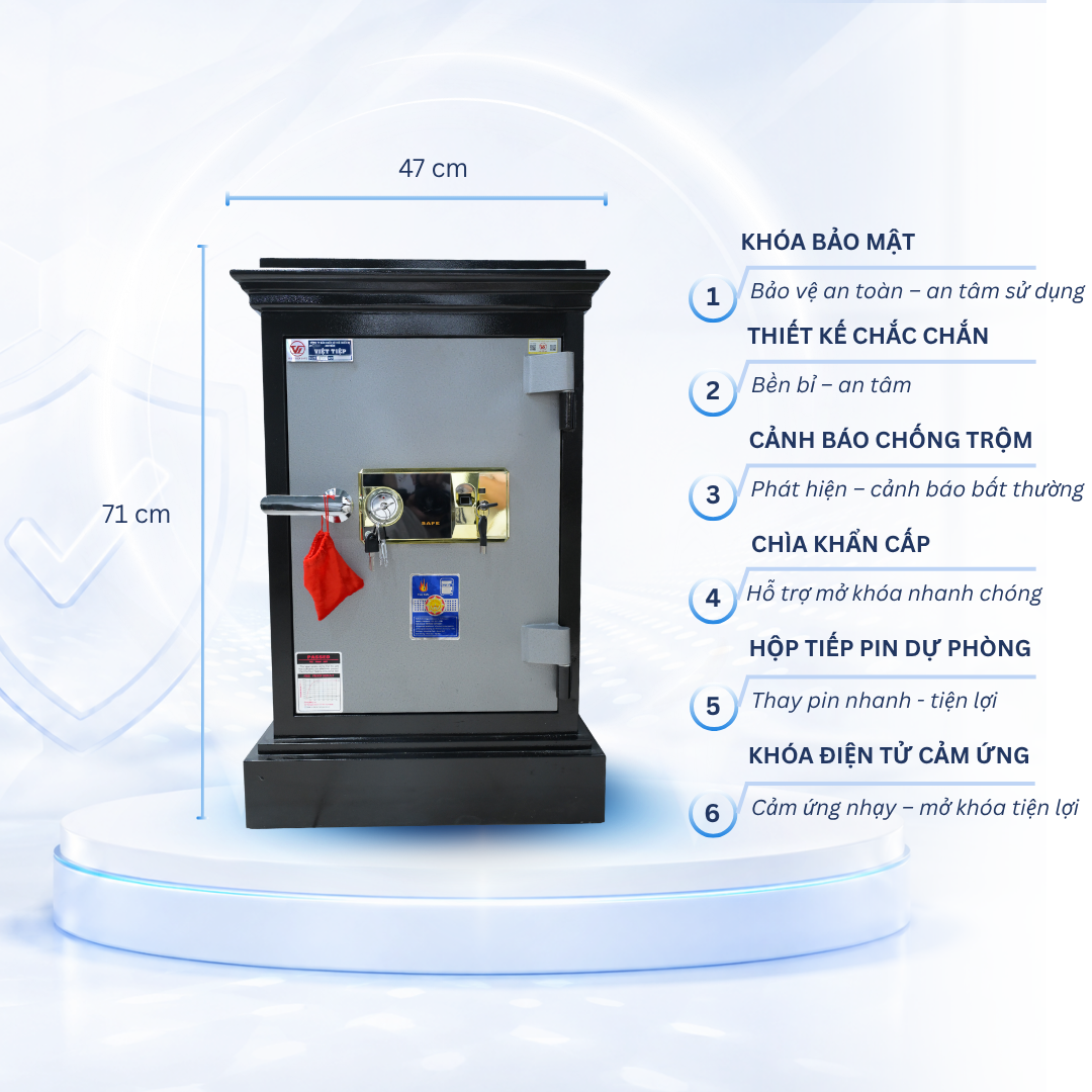Két Sắt Việt Tiệp K25 vân tay