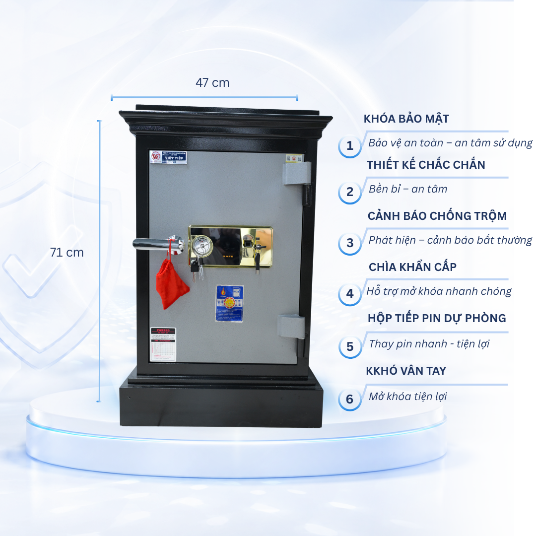 Két Sắt Việt Tiệp K25 vân tay