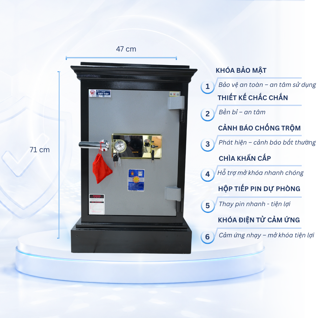Két Sắt Việt Tiệp K25 vân tay