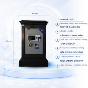 Két sắt K25 khóa điện tử vân tay