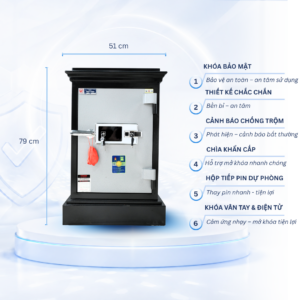 Két sắt K25 khóa điện tử vân tay