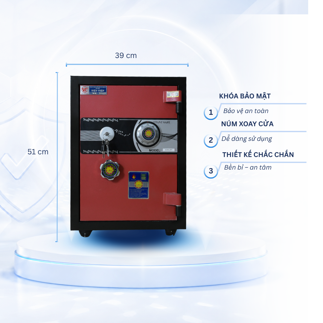 Két Sắt Việt Tiệp Mẫu  K25 Khóa cơ
