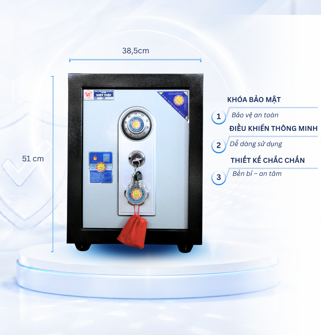 Két sắt Việt Tiệp Mẫu K65 khóa cơ