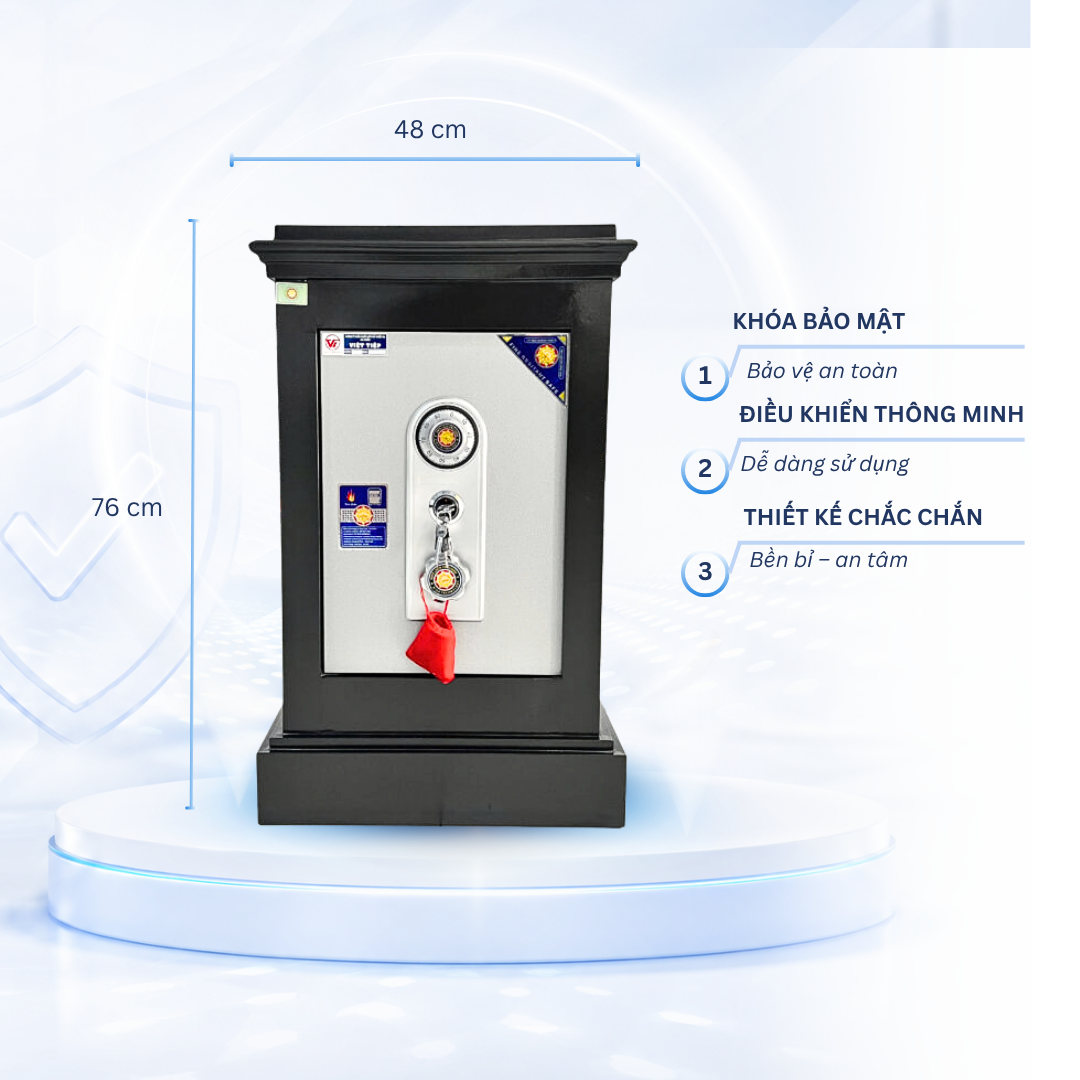 Két sắt Việt Tiệp Mẫu K65 khóa cơ