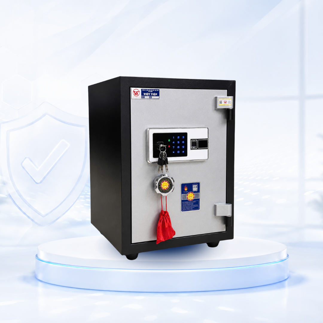 Két sắt VT 56 khóa điện tử vân tay Báo điện thoại Két sắt VT 56 khóa điện tử vân tay Báo điện thoại
