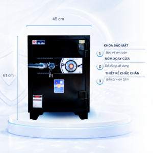 Két sắt Việt Tiệp Mẫu KV61 khóa cơ cánh đen