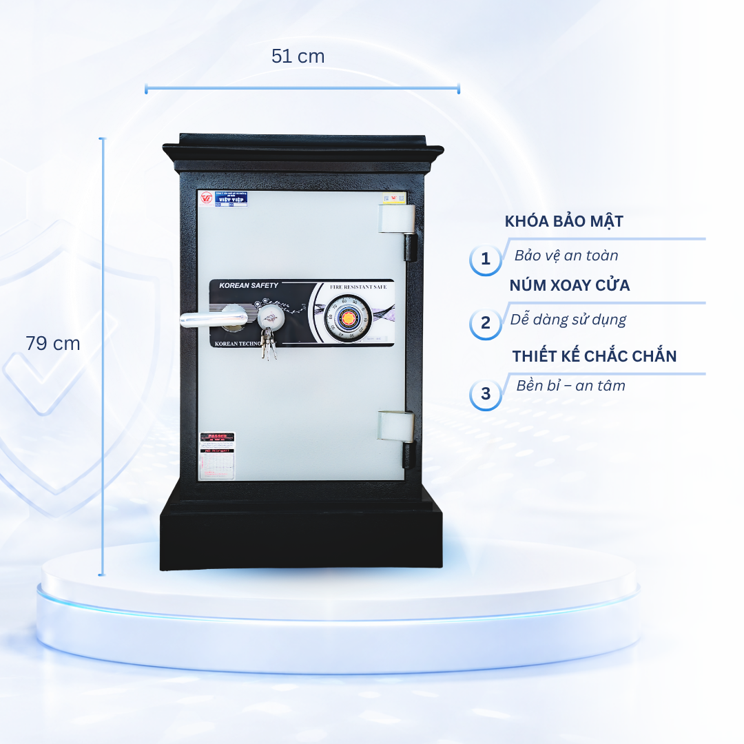 Két sắt Việt Tiệp Mẫu KP80 khóa cơ