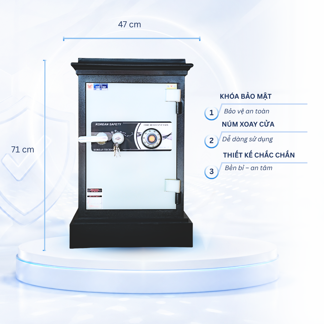 Két sắt Việt Tiệp Mẫu KP80 khóa cơ