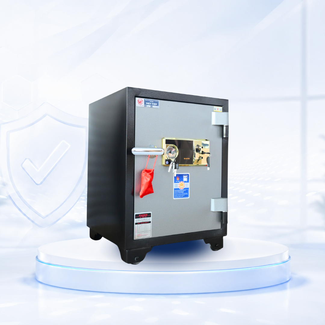 Két sắt Việt Tiệp Mẫu KV61 khóa vân tay vàng Két sắt Việt Tiệp Mẫu KV61 khóa vân tay vàng