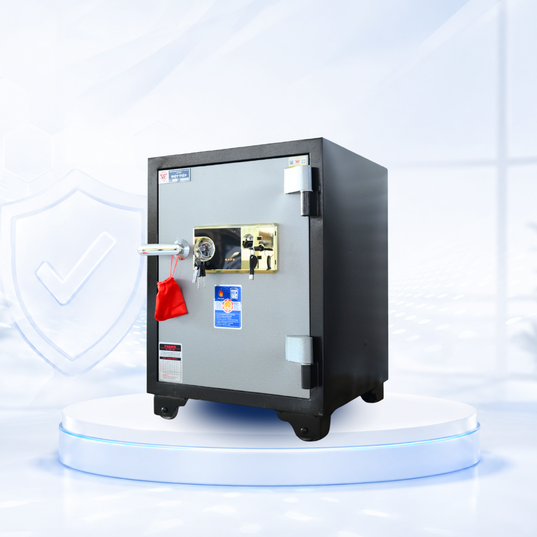 Két sắt Việt Tiệp Mẫu KV61 khóa vân tay vàng Két sắt Việt Tiệp Mẫu KV61 khóa vân tay vàng