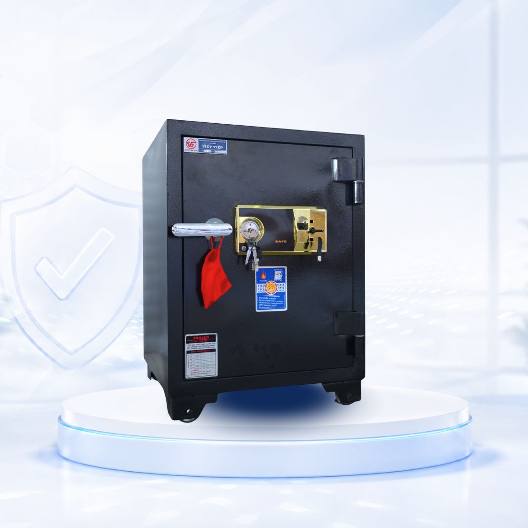 Két sắt Việt Tiệp Mẫu KV61 khóa vân tay vàng Két sắt Việt Tiệp Mẫu KV61 khóa vân tay vàng