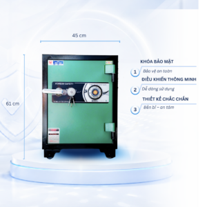 Két sắt Việt Tiệp Mẫu VT56 khóa cơ trắng