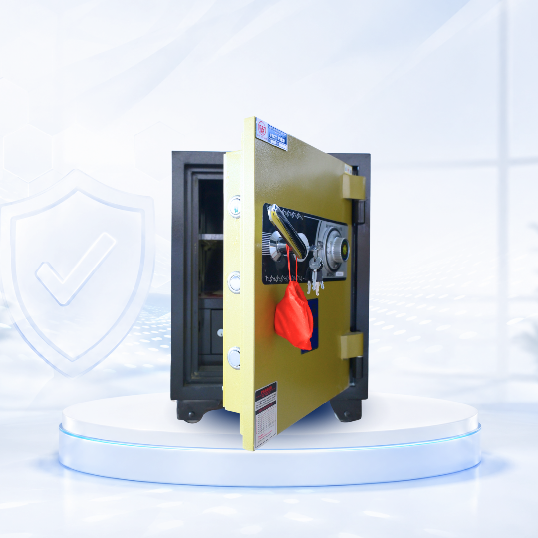 Két sắt Việt Tiệp Mẫu VT56 khóa cơ trắng Két sắt Việt Tiệp Mẫu VT56 khóa cơ trắng