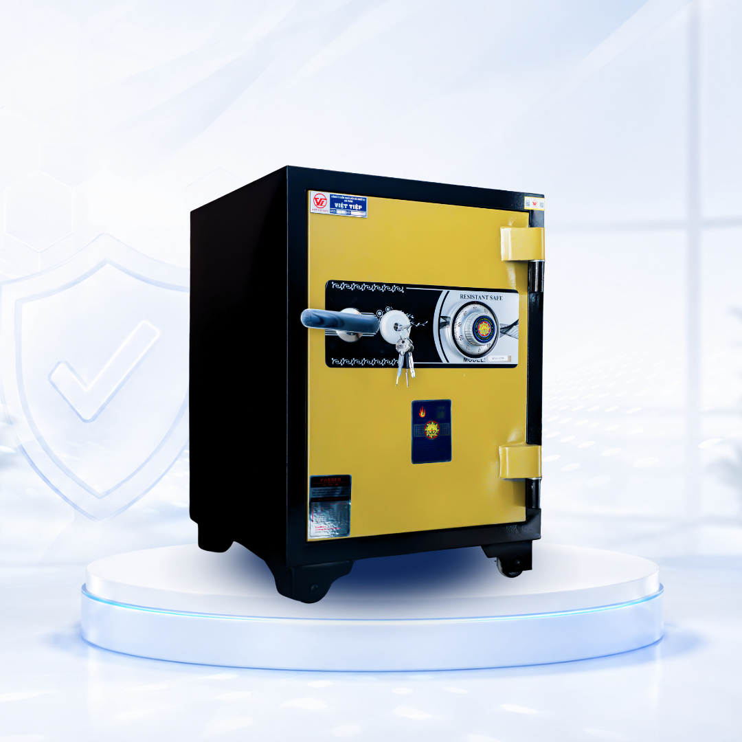 Két sắt Việt Tiệp Mẫu VT56 khóa cơ trắng Két sắt Việt Tiệp Mẫu VT56 khóa cơ trắng