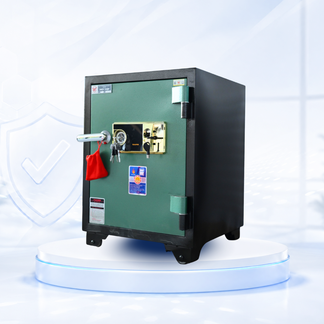 Két sắt Việt Tiệp Mẫu KV61 khóa vân tay vàng Két sắt Việt Tiệp Mẫu KV61 khóa vân tay vàng
