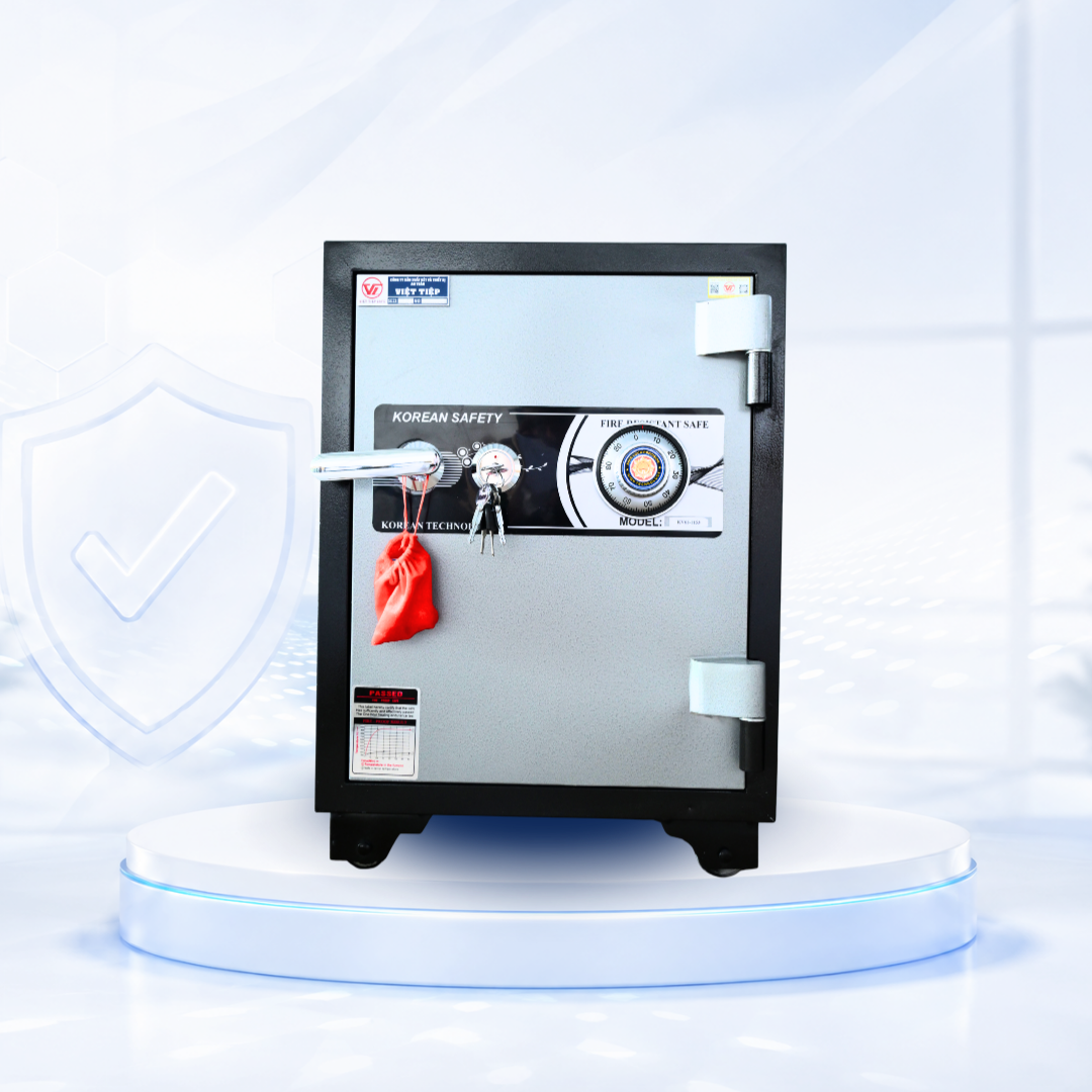Két sắt Việt Tiệp Mẫu VT56 khóa cơ trắng Két sắt Việt Tiệp Mẫu VT56 khóa cơ trắng