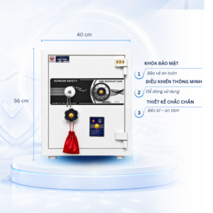 Két sắt Việt Tiệp Mẫu VT56 khóa cơ trắng