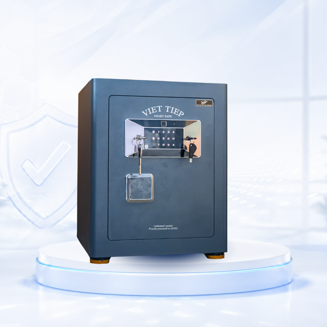 Két sắt Việt Tiệp Mẫu KVT70 khóa vân tay điện tử màu nâu Két sắt Việt Tiệp Mẫu KVT70 khóa vân tay điện tử màu nâu