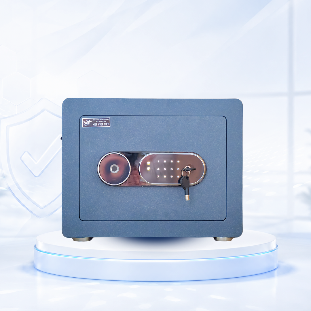 Két sắt Việt Tiệp Mẫu VT - K30 khóa vân tay điện tử màu xanh Két sắt Việt Tiệp Mẫu VT - K30 khóa vân tay điện tử màu xanh