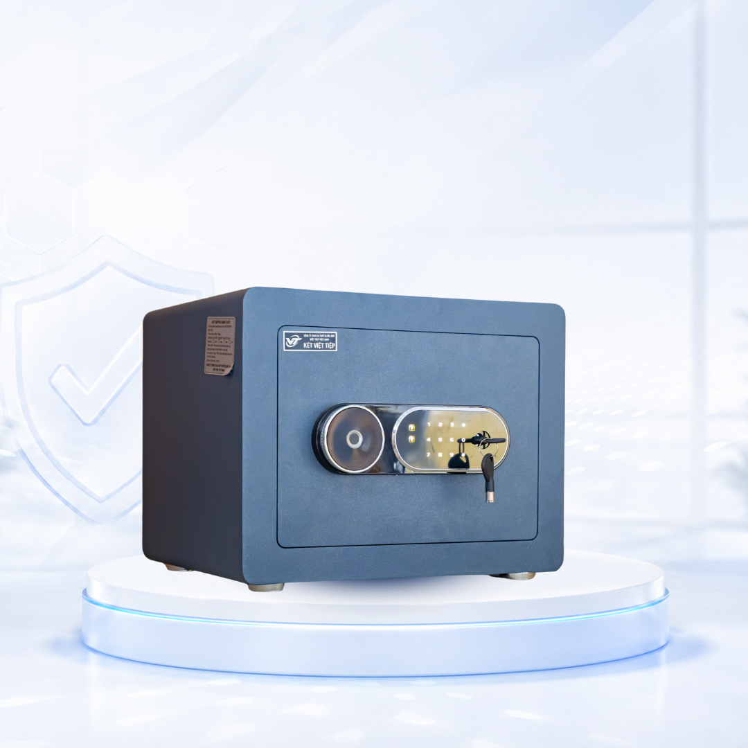 Két sắt Việt Tiệp Mẫu VT - K30 khóa vân tay điện tử màu xanh Két sắt Việt Tiệp Mẫu VT - K30 khóa vân tay điện tử màu xanh