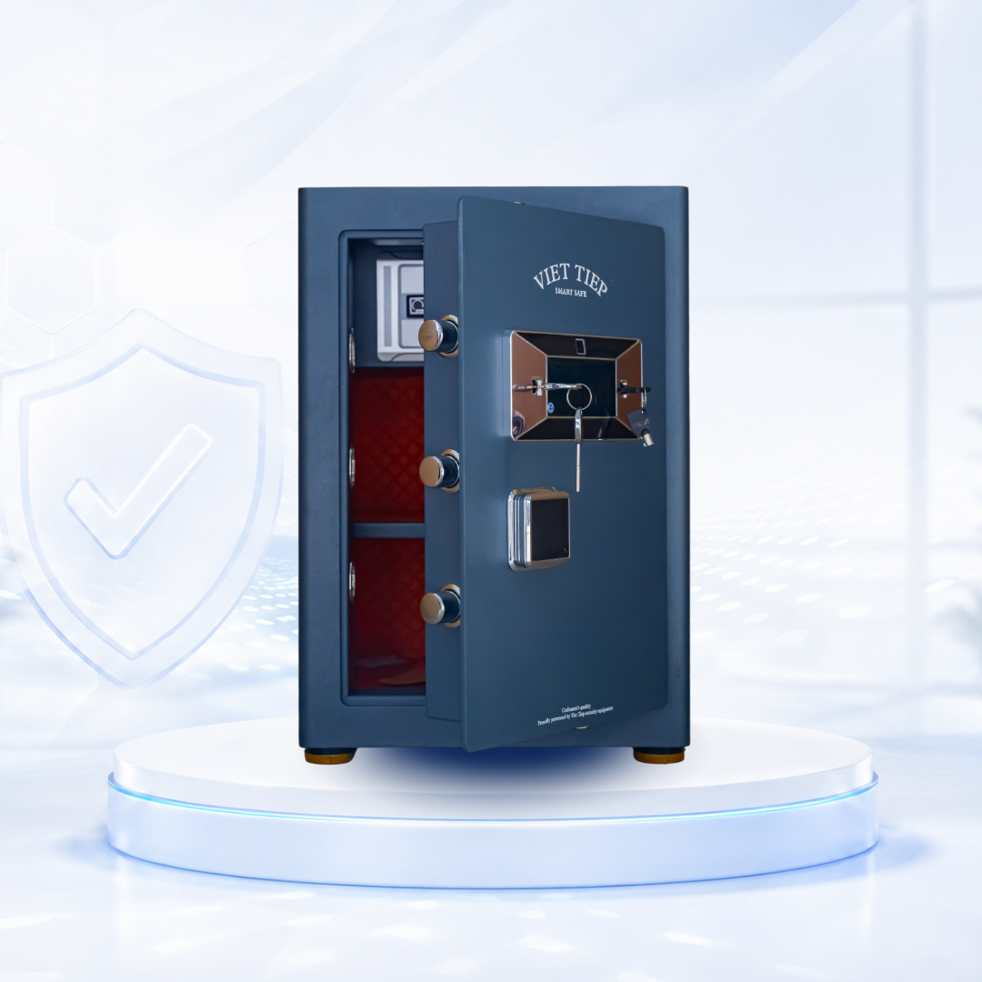 Két sắt Việt Tiệp Mẫu KVT70 khóa vân tay điện tử màu nâu Két sắt Việt Tiệp Mẫu KVT70 khóa vân tay điện tử màu nâu