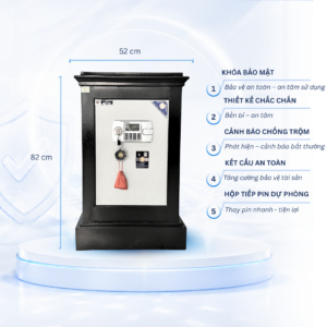Két sắt Việt Tiệp Mẫu KP100 khóa điện tử cảm ứng