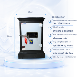 Két sắt Việt Tiệp Mẫu KP100 khóa điện tử cảm ứng