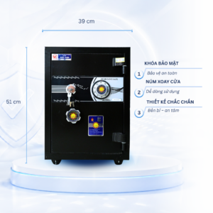 Két sắt Việt Tiệp Mẫu VT56 khóa cơ đen