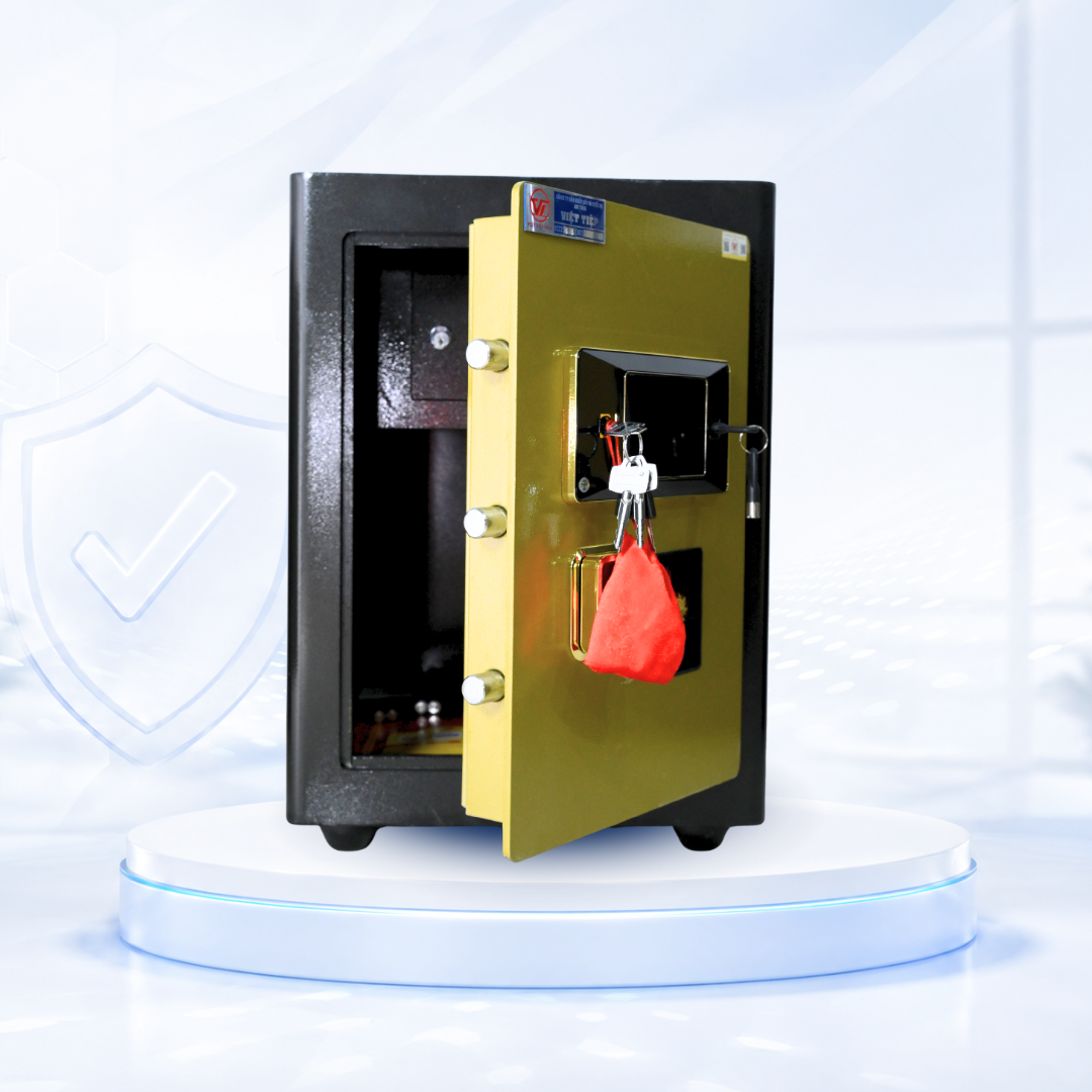 Két sắt Việt Tiệp Mẫu KC51 khóa điện tử cánh trắng Két sắt Việt Tiệp Mẫu KC51 khóa điện tử cánh trắng