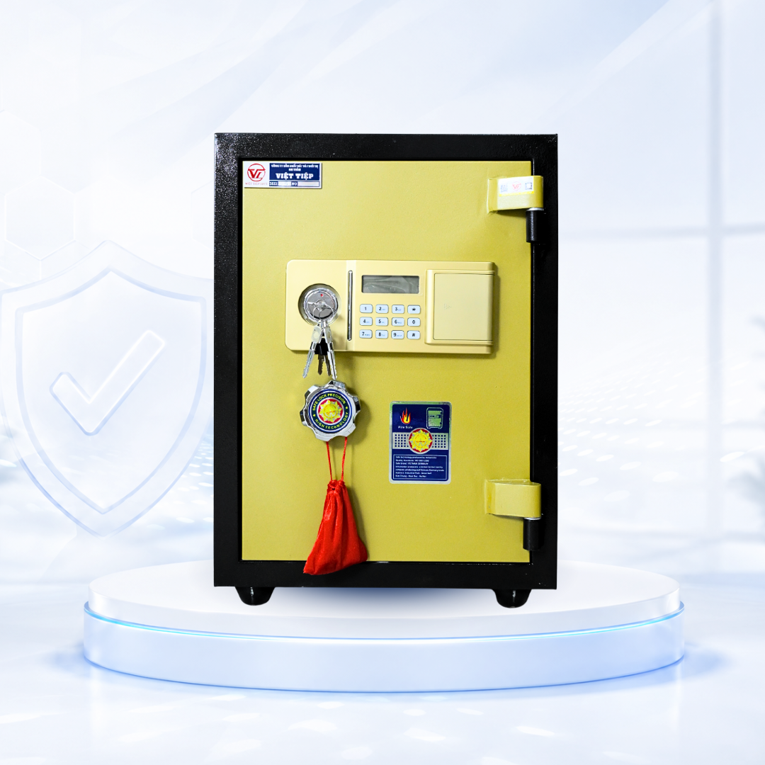 Két sắt Việt Tiệp Mẫu VT51 khóa điện tử vàng Két sắt Việt Tiệp Mẫu VT51 khóa điện tử vàng