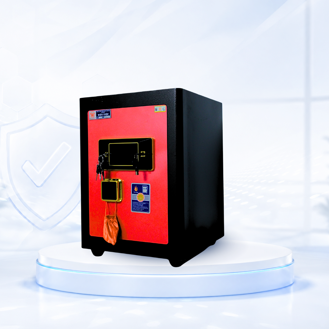 Két sắt Việt Tiệp Mẫu KC51 khóa điện tử cánh trắng Két sắt Việt Tiệp Mẫu KC51 khóa điện tử cánh trắng
