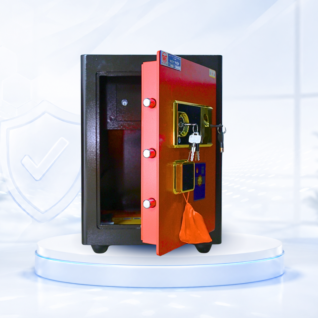 Két sắt Việt Tiệp Mẫu KC51 khóa vân tay bạc Két sắt Việt Tiệp Mẫu KC51 khóa vân tay bạc