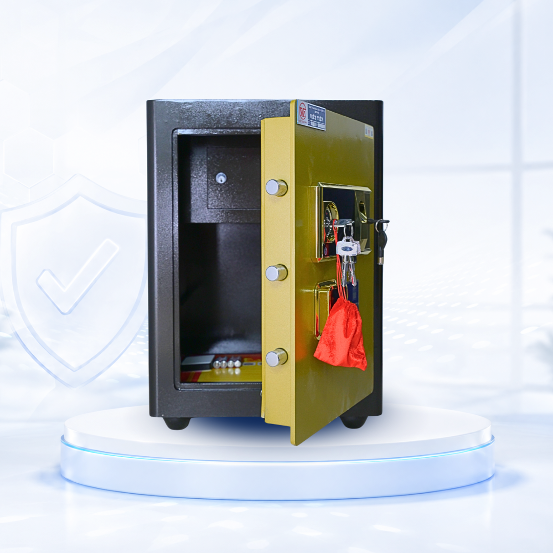 Két sắt Việt Tiệp Mẫu KC51 khóa vân tay bạc Két sắt Việt Tiệp Mẫu KC51 khóa vân tay bạc