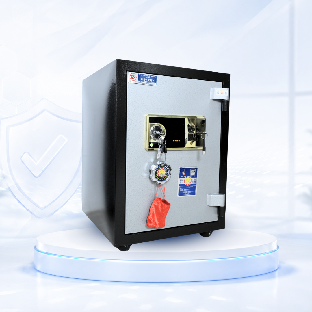 Két sắt Việt Tiệp Mẫu VT51 khóa vân tay cánh xanh Két sắt Việt Tiệp Mẫu VT51 khóa vân tay cánh xanh