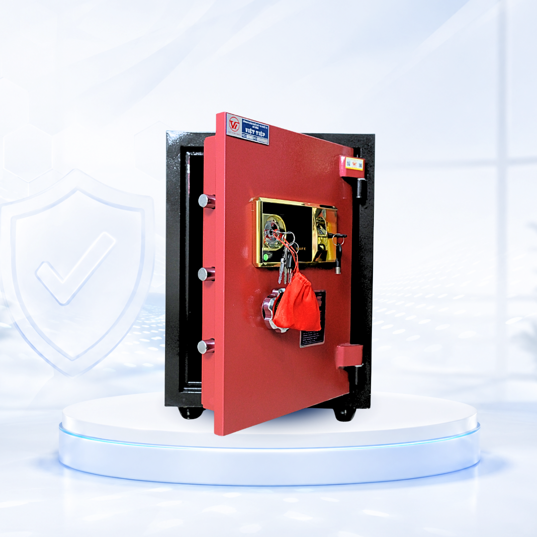 Két sắt Việt Tiệp Mẫu VT51 khóa vân tay cánh xanh Két sắt Việt Tiệp Mẫu VT51 khóa vân tay cánh xanh