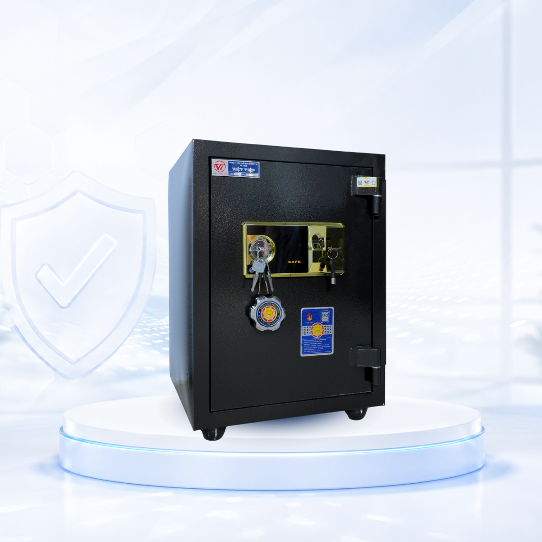 Két sắt Việt Tiệp Mẫu VT51 khóa vân tay cánh xanh Két sắt Việt Tiệp Mẫu VT51 khóa vân tay cánh xanh
