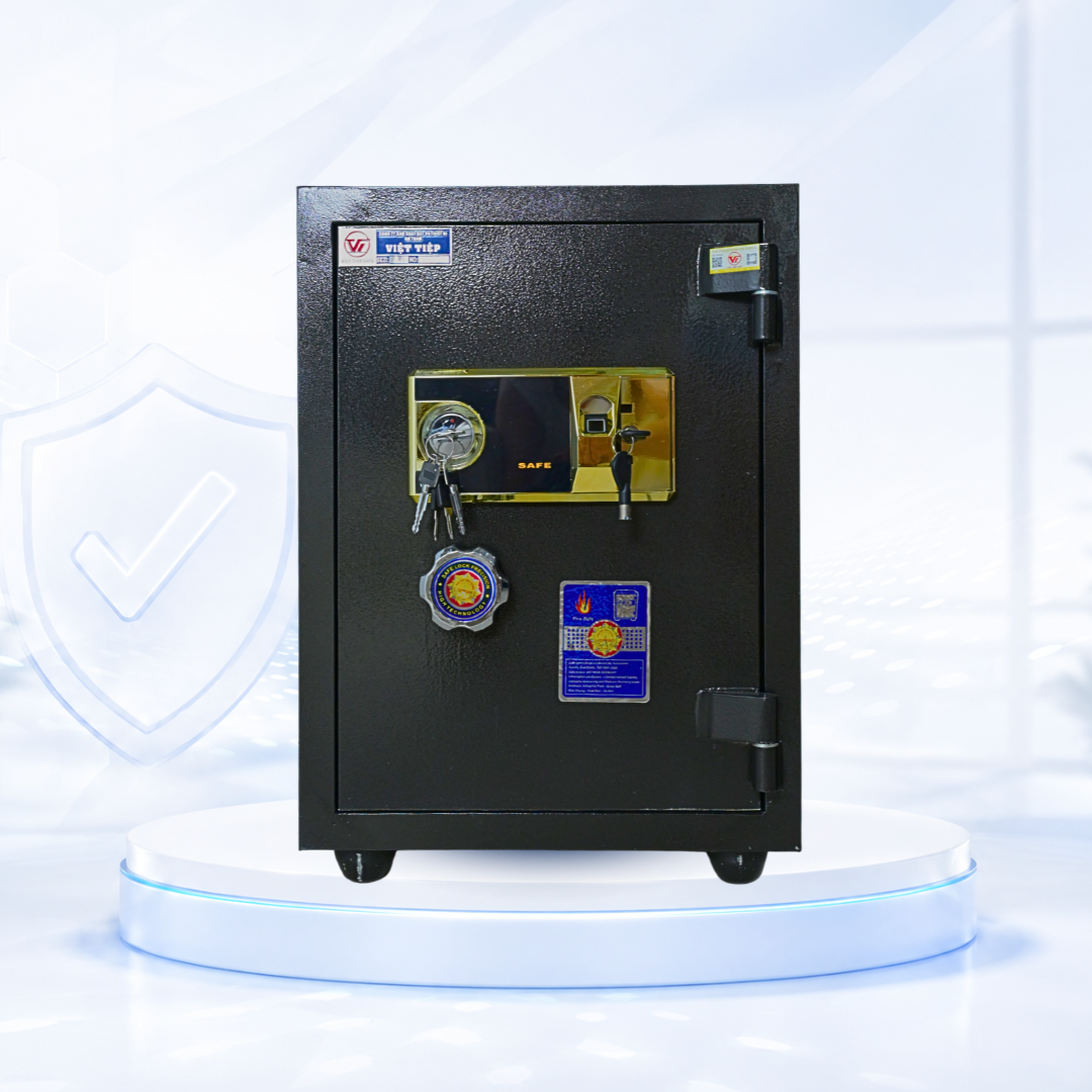 Két sắt Việt Tiệp Mẫu VT51 khóa vân tay cánh xanh Két sắt Việt Tiệp Mẫu VT51 khóa vân tay cánh xanh