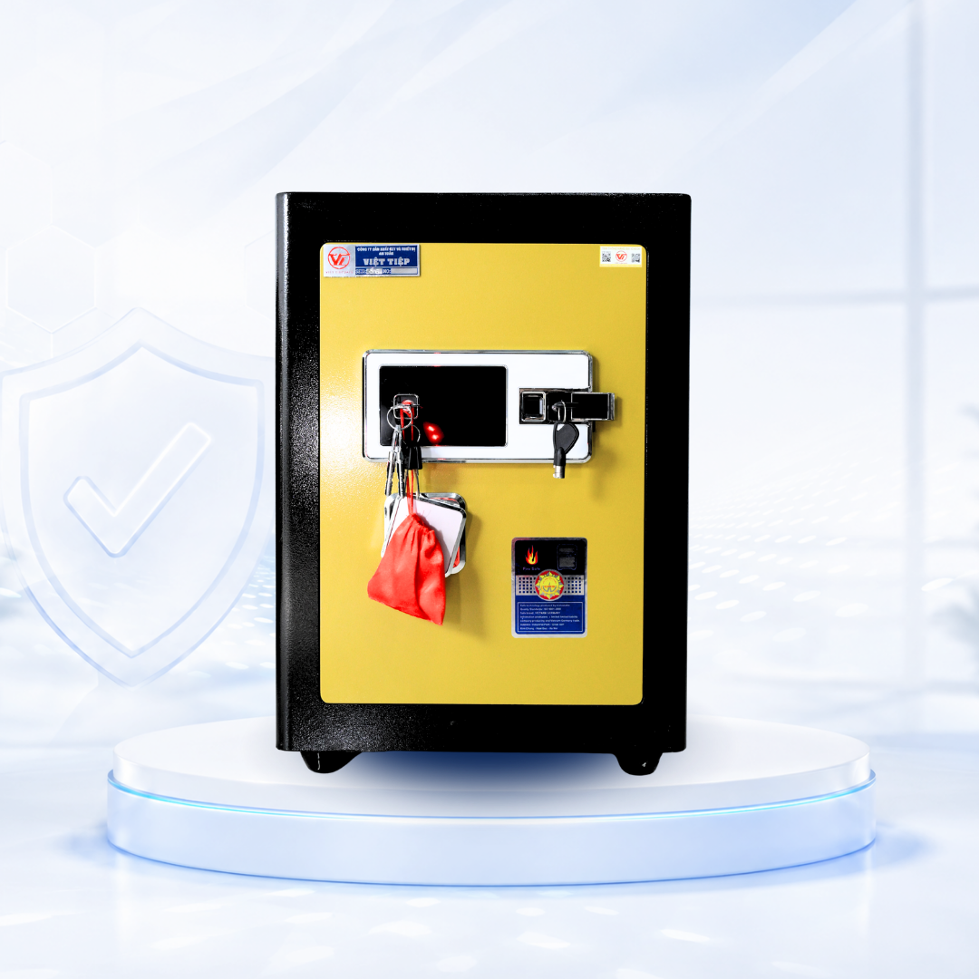 Két sắt Việt Tiệp Mẫu VT51 khóa vân tay điện tử cánh đen Két sắt Việt Tiệp Mẫu VT51 khóa vân tay điện tử cánh đen